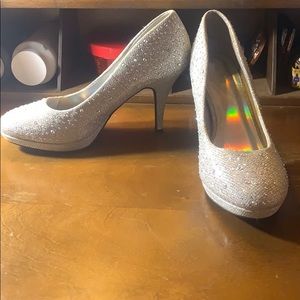 Silver, Sparkly Shoes